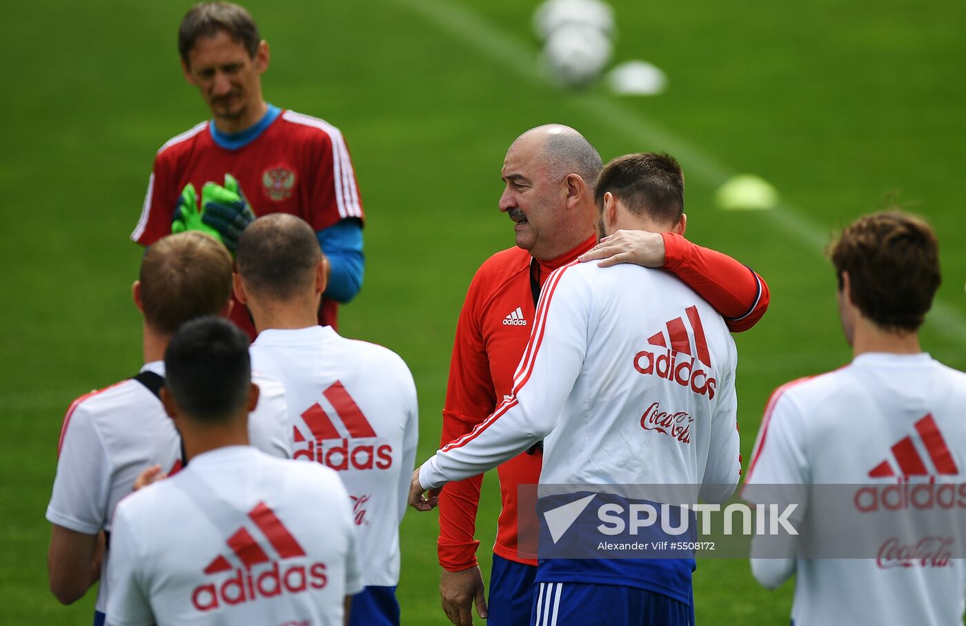 Football. National team training session