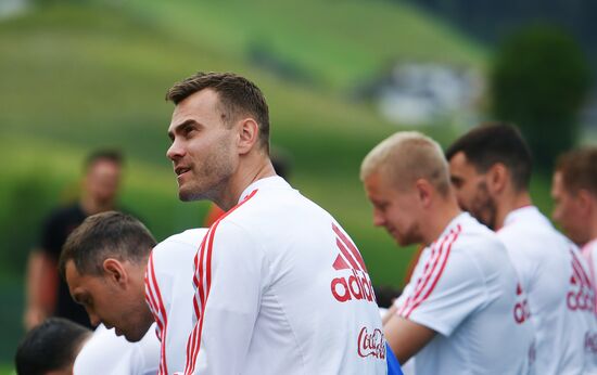 Football. National team training session