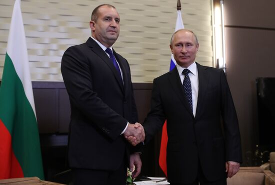 President Vladimir Putin meets with President of Bulgaria Rumen Radev
