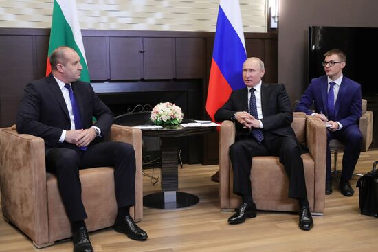 President Vladimir Putin meets with President of Bulgaria Rumen Radev