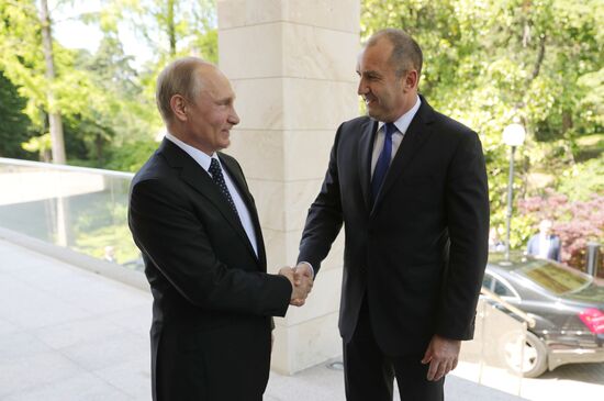 President Vladimir Putin meets with President of Bulgaria Rumen Radev