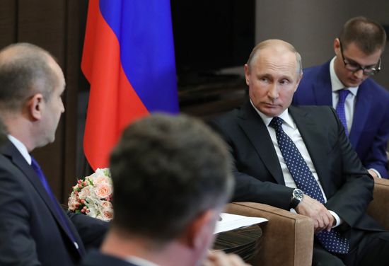 President Vladimir Putin meets with President of Bulgaria Rumen Radev