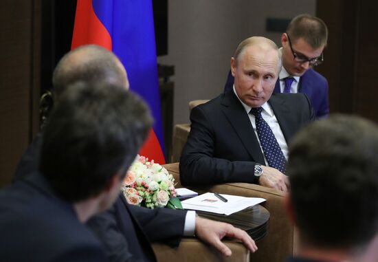 President Vladimir Putin meets with President of Bulgaria Rumen Radev