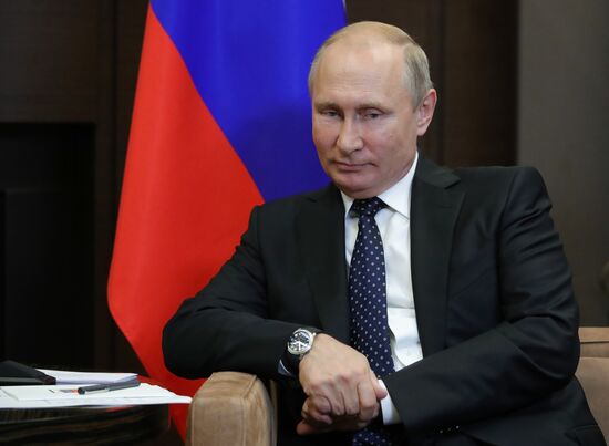 President Vladimir Putin meets with President of Bulgaria Rumen Radev