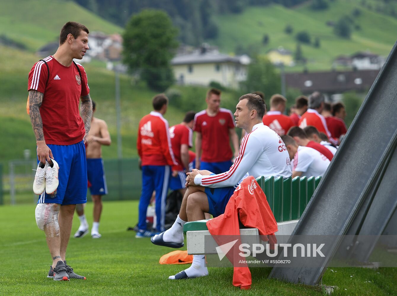 Football. National team training session