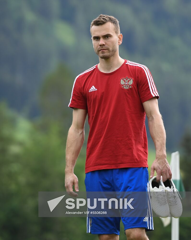 Football. National team training session