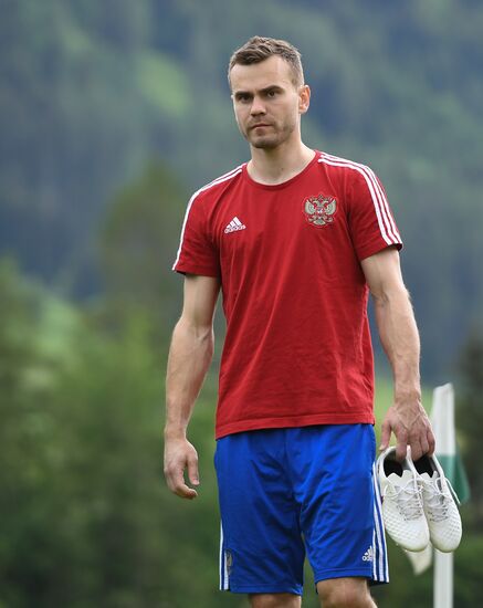Football. National team training session