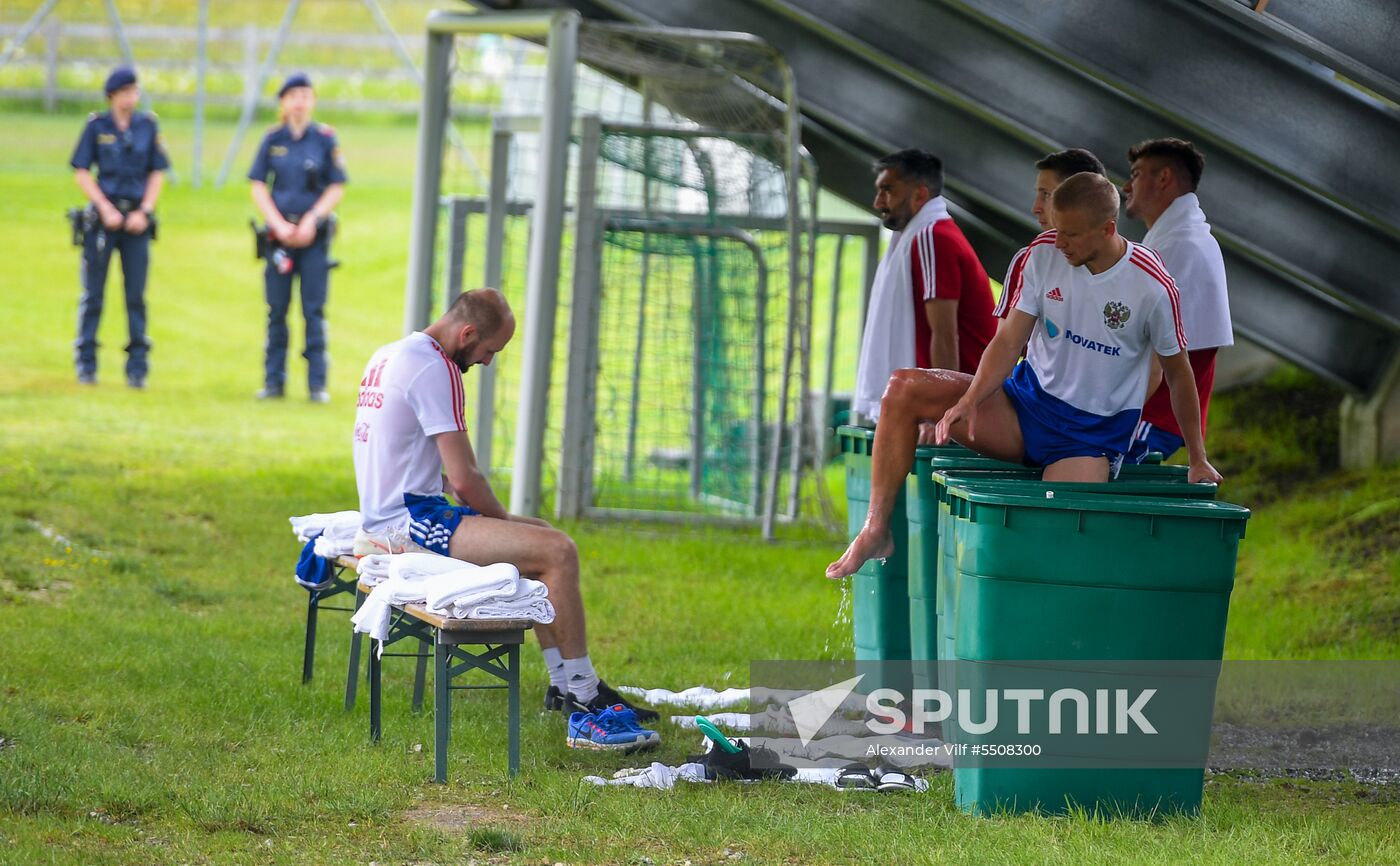 Football. National team training session