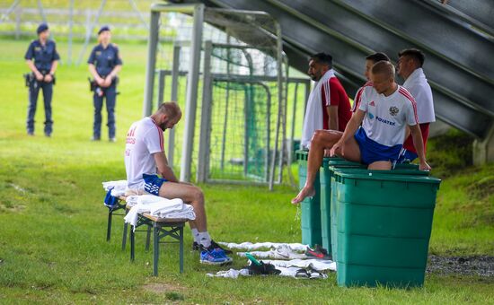 Football. National team training session