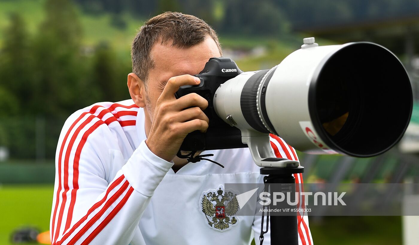 Football. National team training session