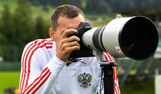 Football. National team training session