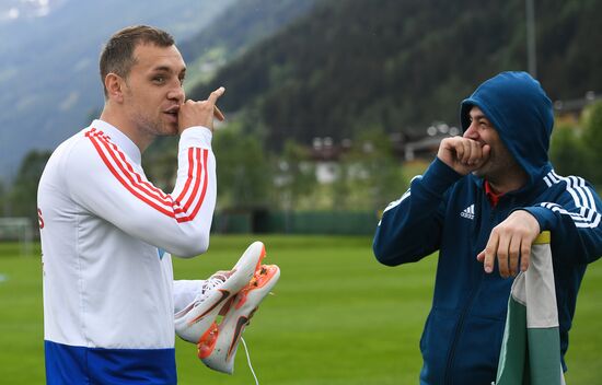 Football. National team training session