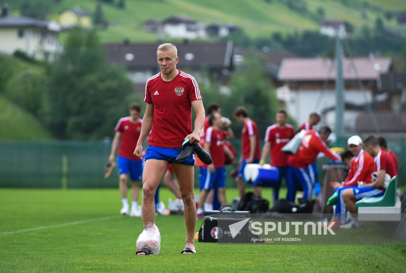 Football. National team training session