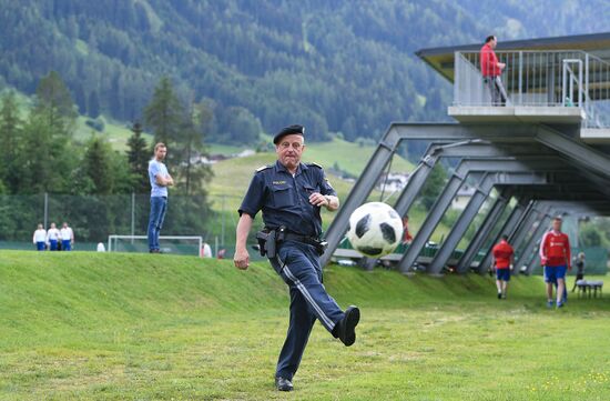 Football. National team training session