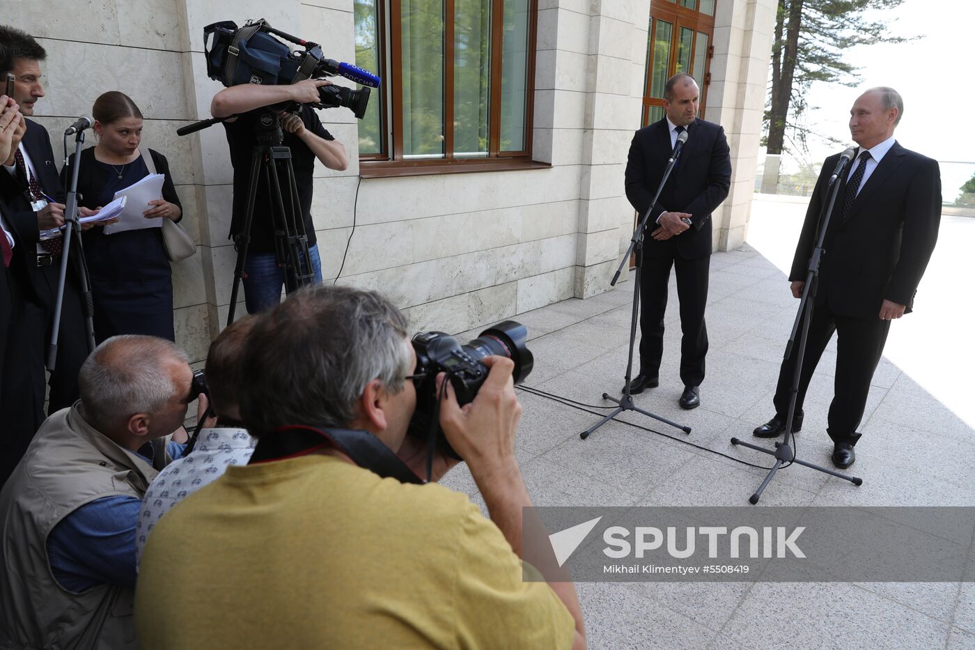 President Vladimir Putin meets with President of Bulgaria Rumen Radev