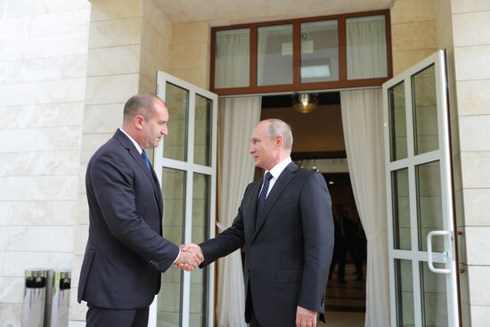 President Vladimir Putin meets with President of Bulgaria Rumen Radev
