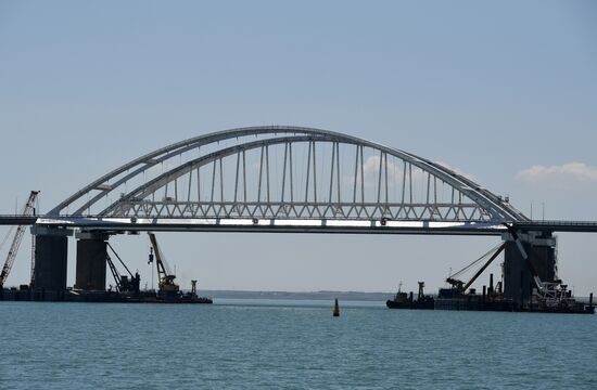 Crimean Bridge blessed in Kerch