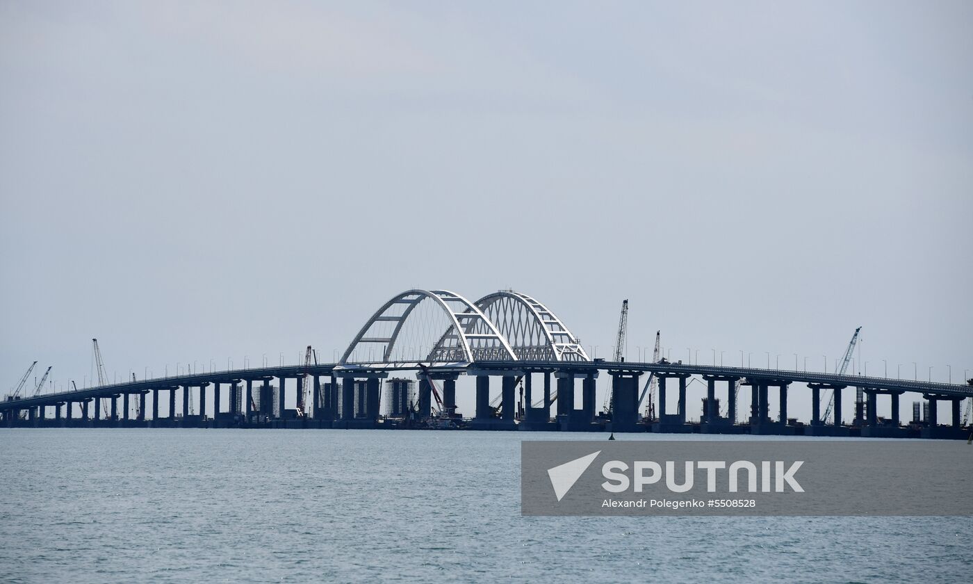 Crimean Bridge blessed in Kerch