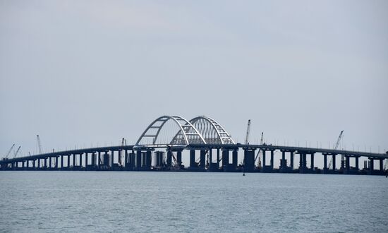 Crimean Bridge blessed in Kerch