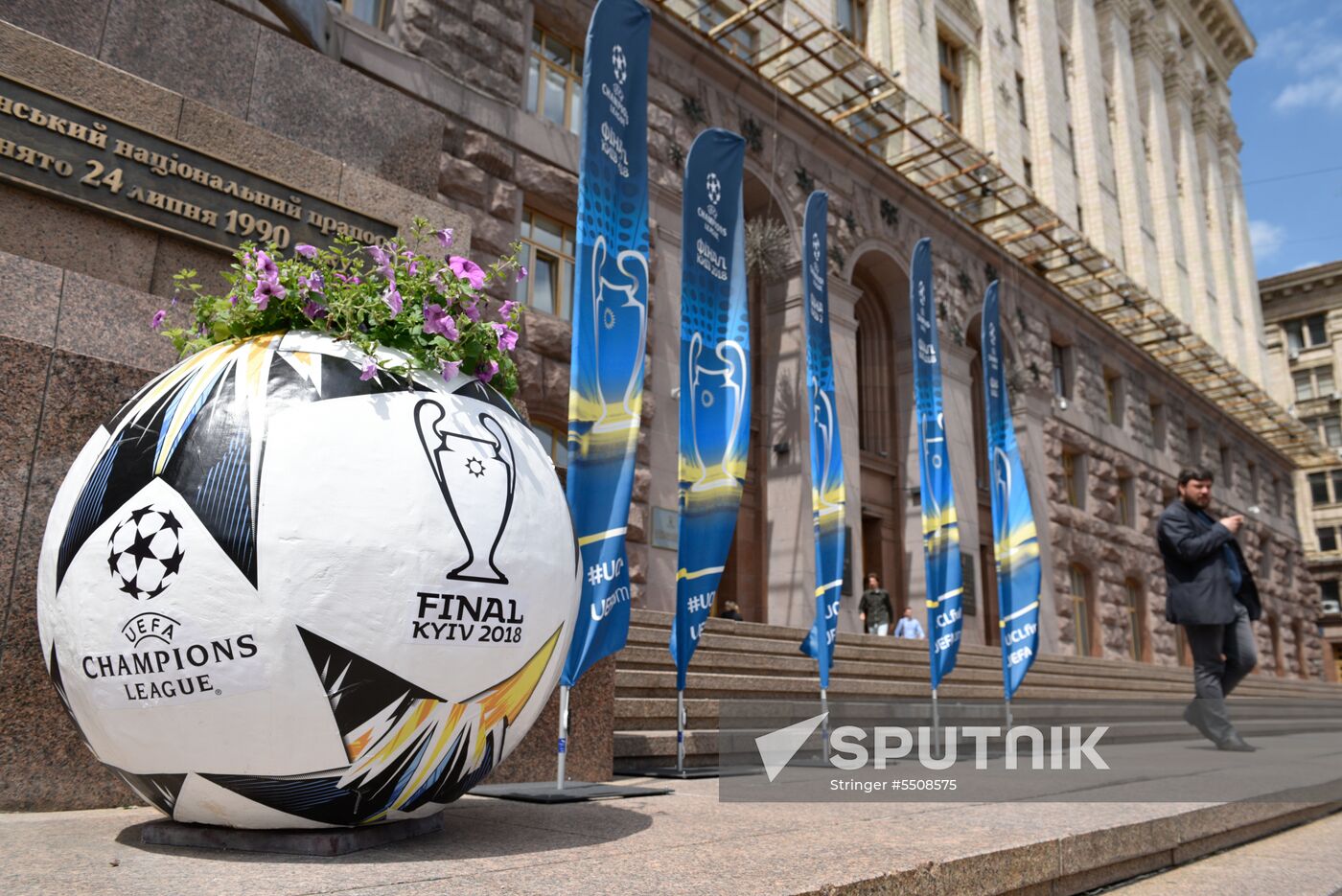 Preparations for UEFA Champions League finals in Kiev