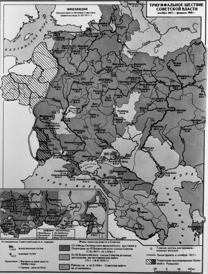 Triumphal Advance of Soviet Power map
