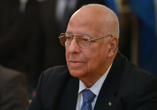 Russian Foreign Minister Lavrov meets with Vice President Cabrisas of the Council of Ministers of Cuba