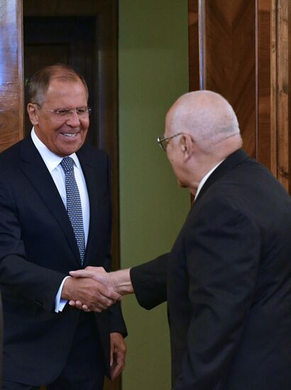 Russian Foreign Minister Lavrov meets with Vice President Cabrisas of the Council of Ministers of Cuba
