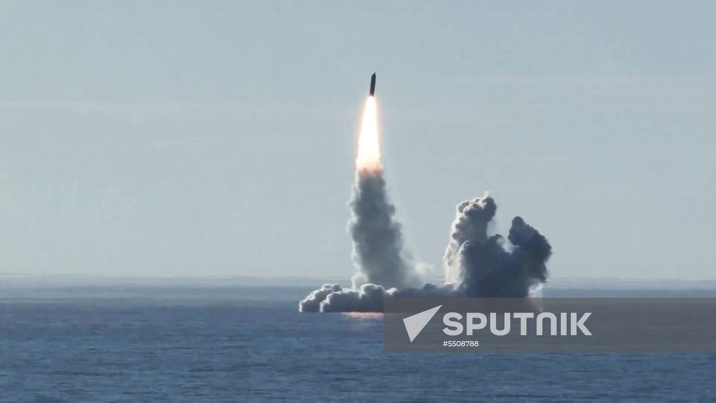 Four Bulava ballistic missiles launched at Kura training ground from submarine cruiser Yury Dolgoruky