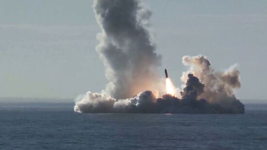 Four Bulava ballistic missiles launched at Kura training ground from submarine cruiser Yury Dolgoruky