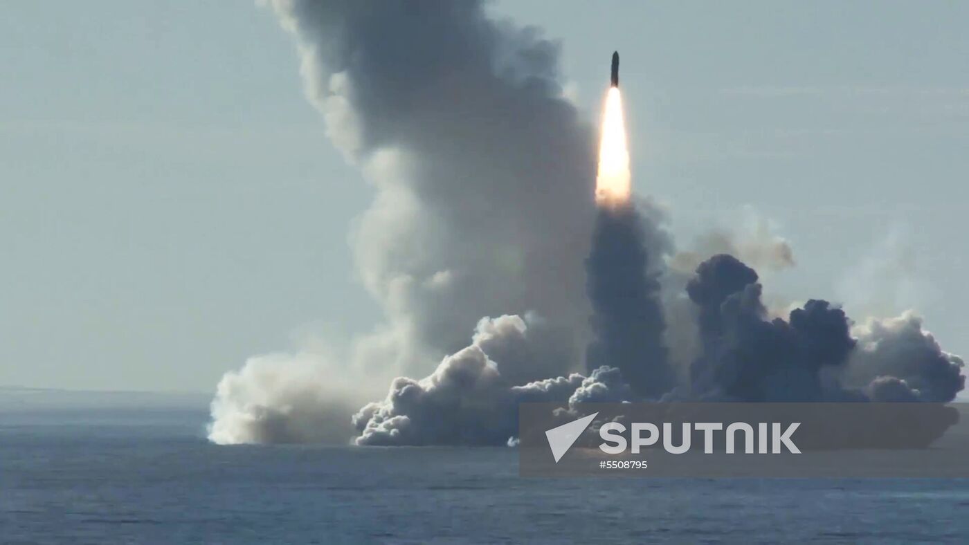 Four Bulava ballistic missiles launched at Kura training ground from submarine cruiser Yury Dolgoruky