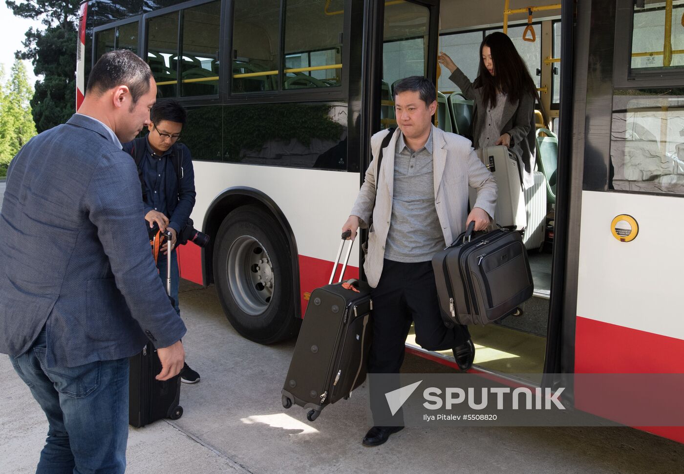 Representatives of world media fly from Beijing to attend North Korean nuclear test site closure