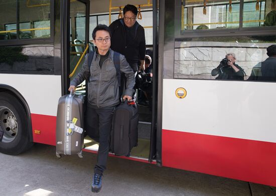 Representatives of world media fly from Beijing to attend North Korean nuclear test site closure