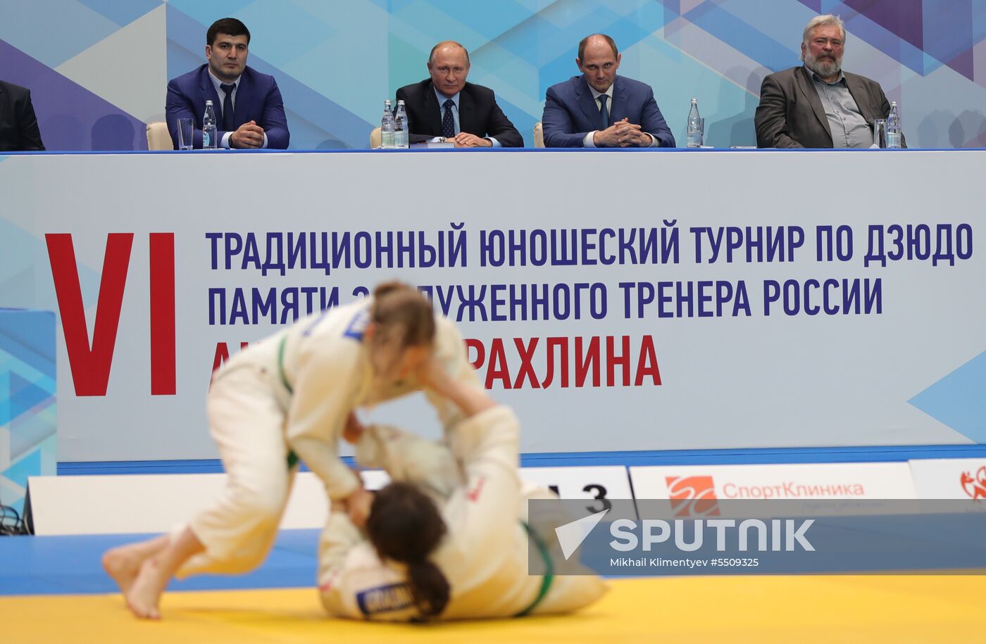 President Vladimir Putin visits Youth Judo Tournament in memory of Anatoly Rakhlin in St. Petersburg
