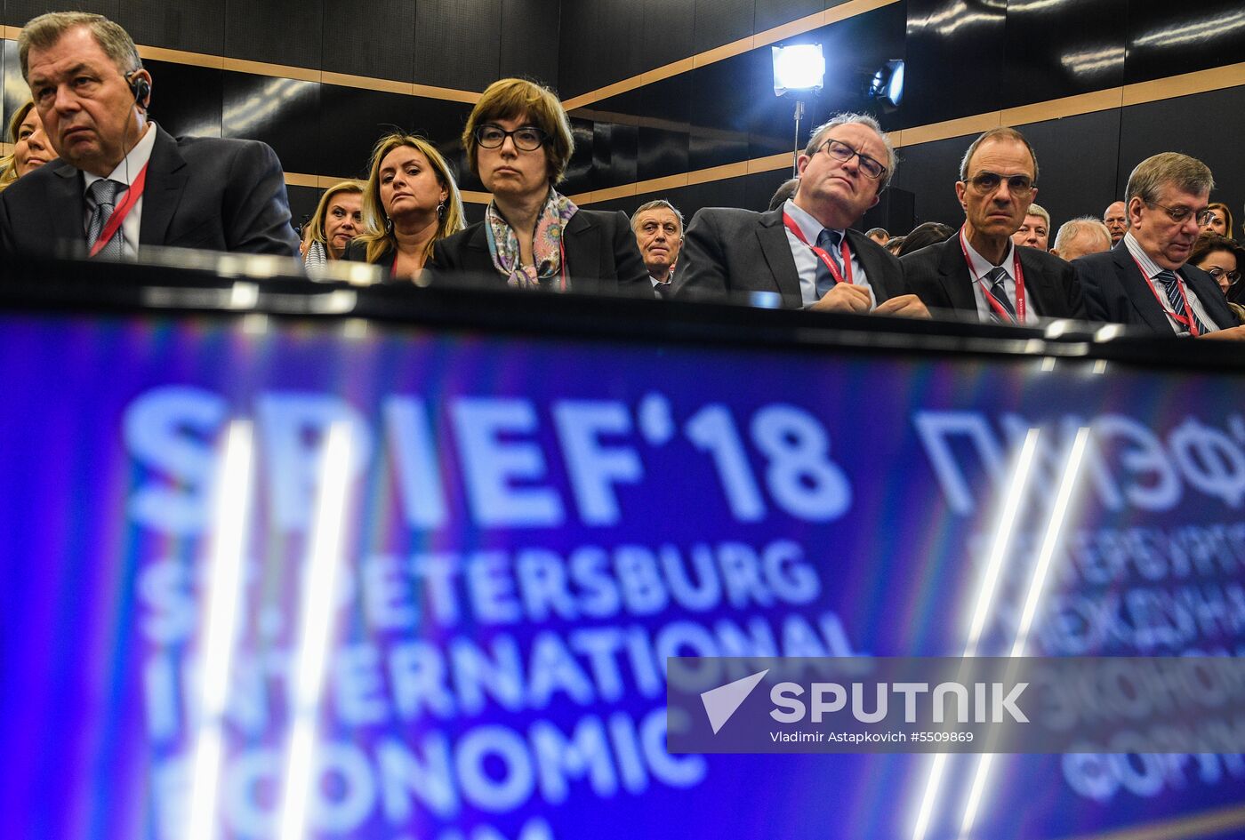 St. Petersburg International Economic Forum. Day One