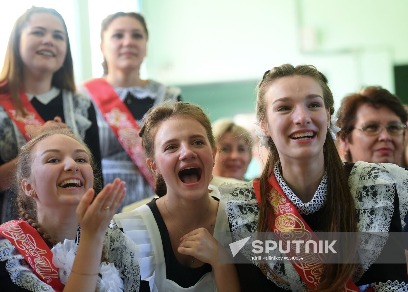 Last Bell celebration in Moscow