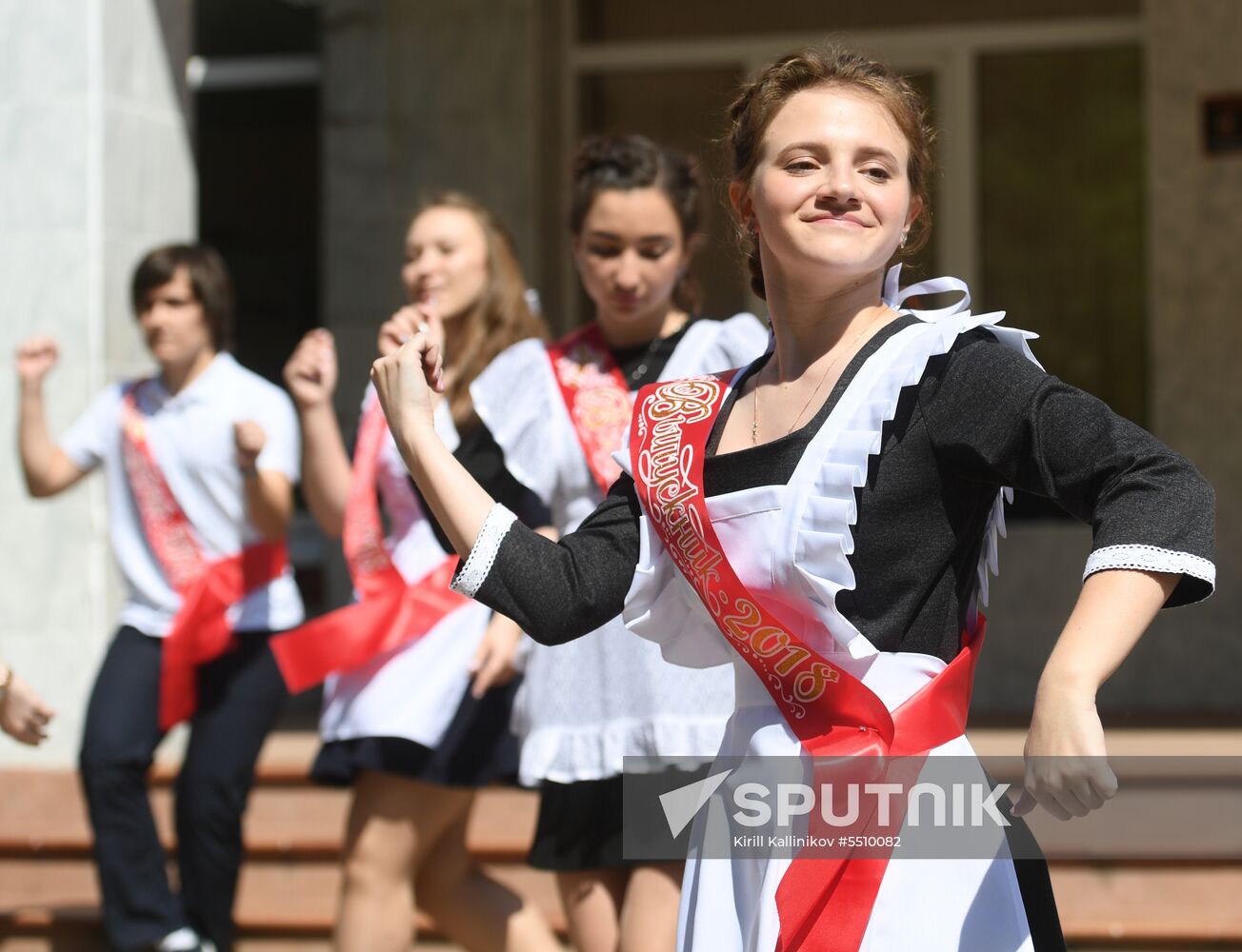 Last Bell celebration in Moscow