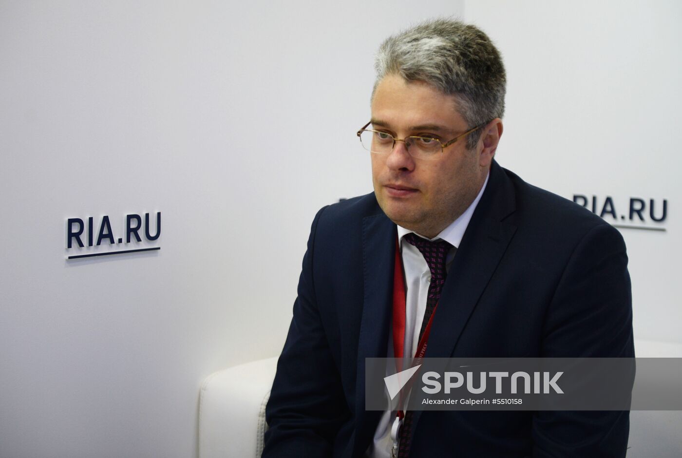 Rossiya Segodnya stand during day one at St. Petersburg International Economic Forum