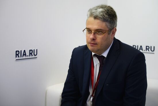 Rossiya Segodnya stand during day one at St. Petersburg International Economic Forum