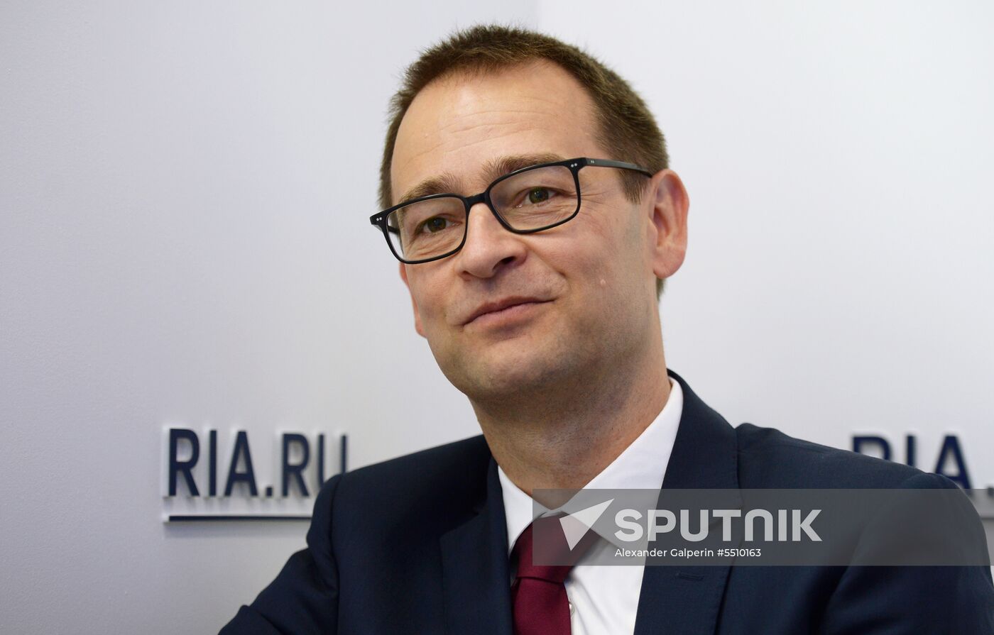 Rossiya Segodnya stand during day one at St. Petersburg International Economic Forum