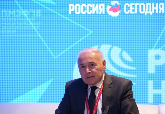 Rossiya Segodnya stand during day one at St. Petersburg International Economic Forum