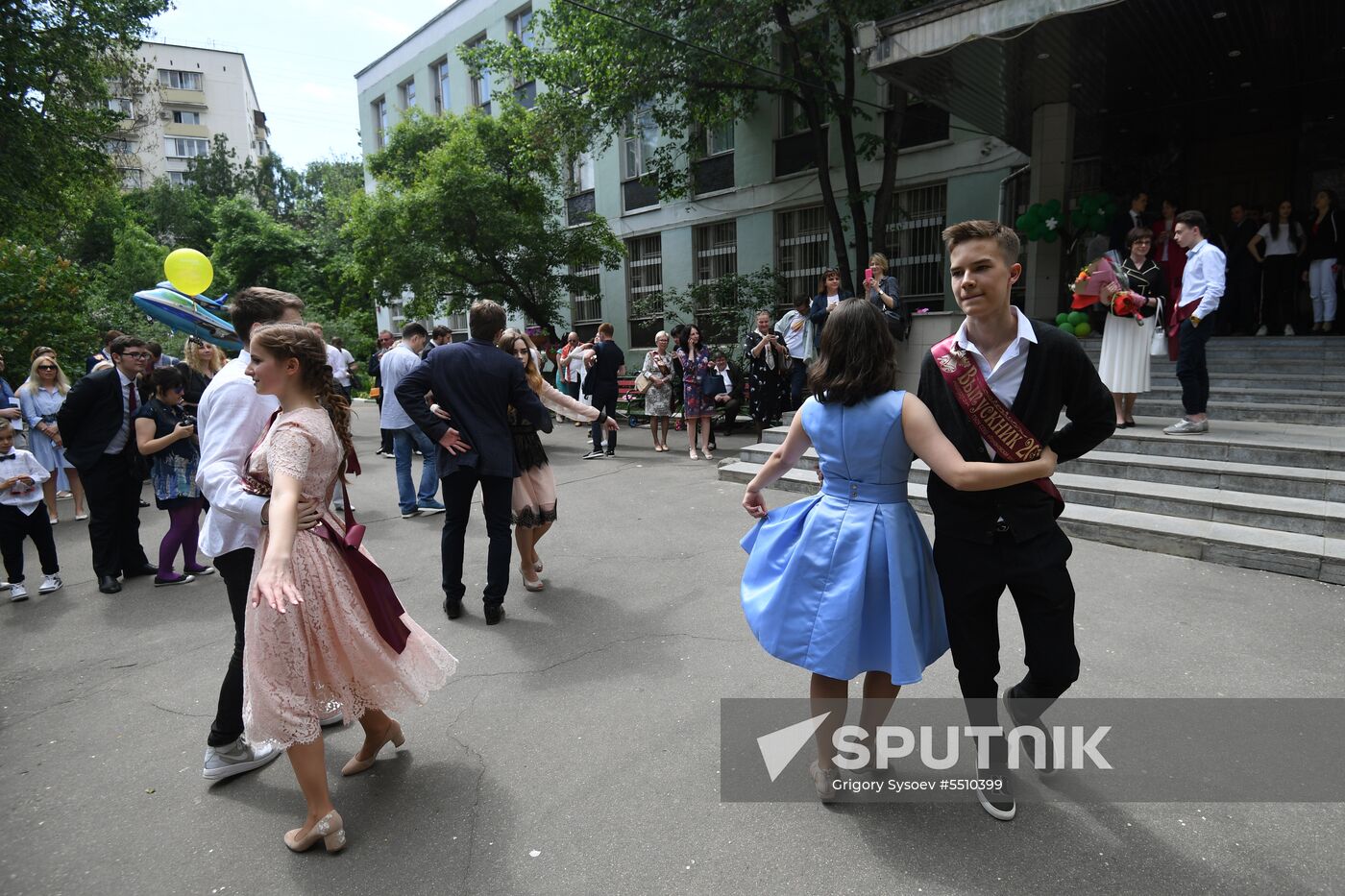 Last Bell celebration in Moscow