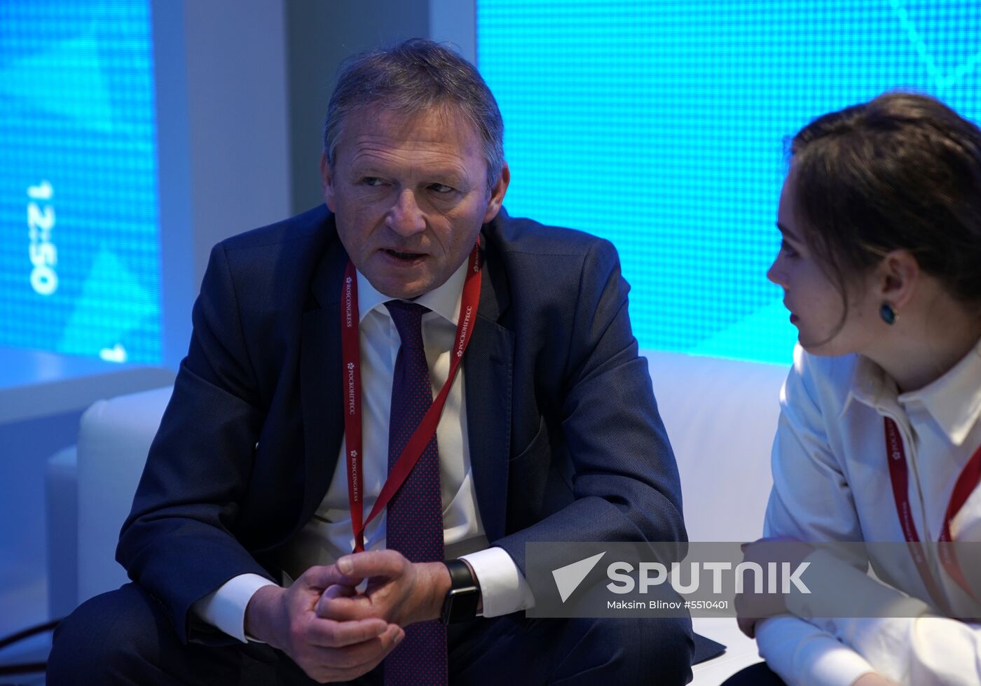 Rossiya Segodnya stand during day one at St. Petersburg International Economic Forum