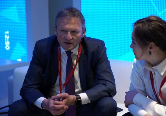 Rossiya Segodnya stand during day one at St. Petersburg International Economic Forum