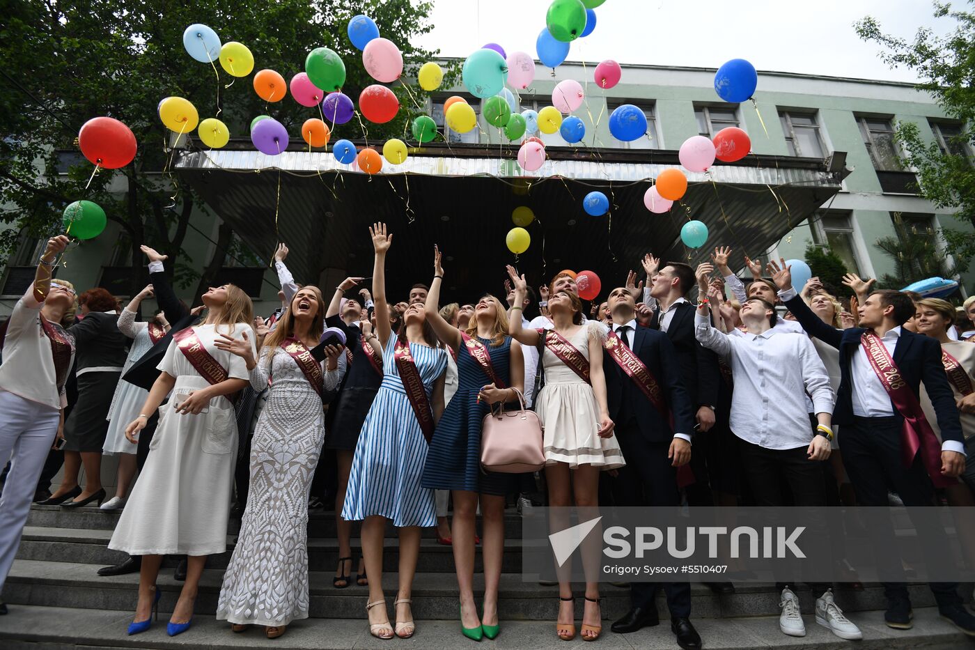Last Bell celebration in Moscow