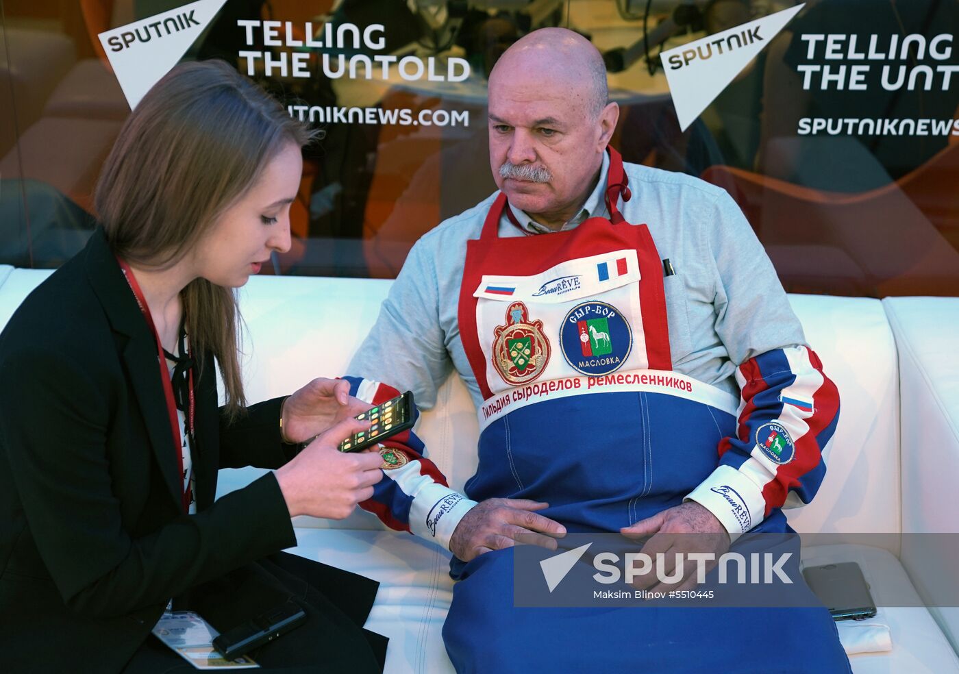 Rossiya Segodnya stand during day one at St. Petersburg International Economic Forum