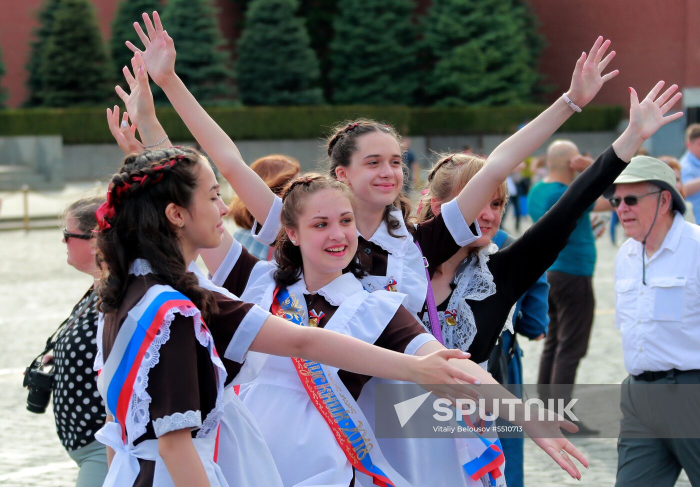 Last Bell celebration in Moscow