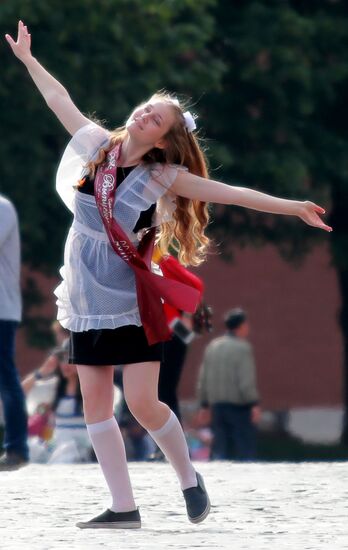 Last Bell celebration in Moscow