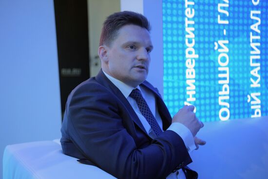 Rossiya Segodnya stand during day one at St. Petersburg International Economic Forum