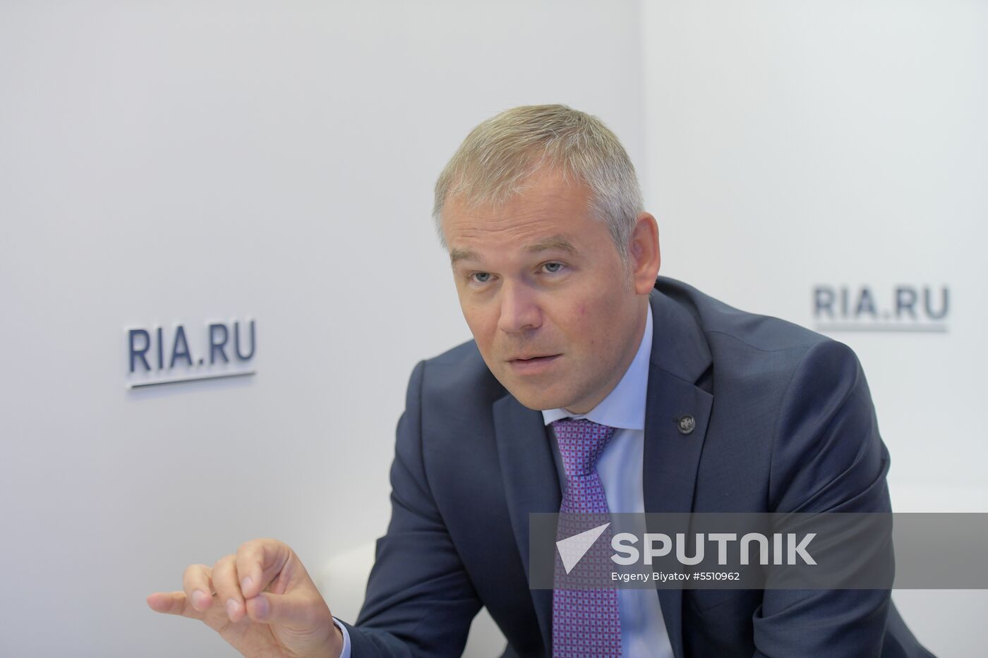 Rossiya Segodnya stand during day one at St. Petersburg International Economic Forum