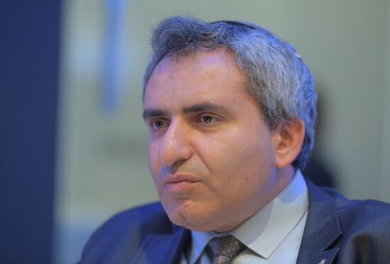 Rossiya Segodnya stand during day one at St. Petersburg International Economic Forum